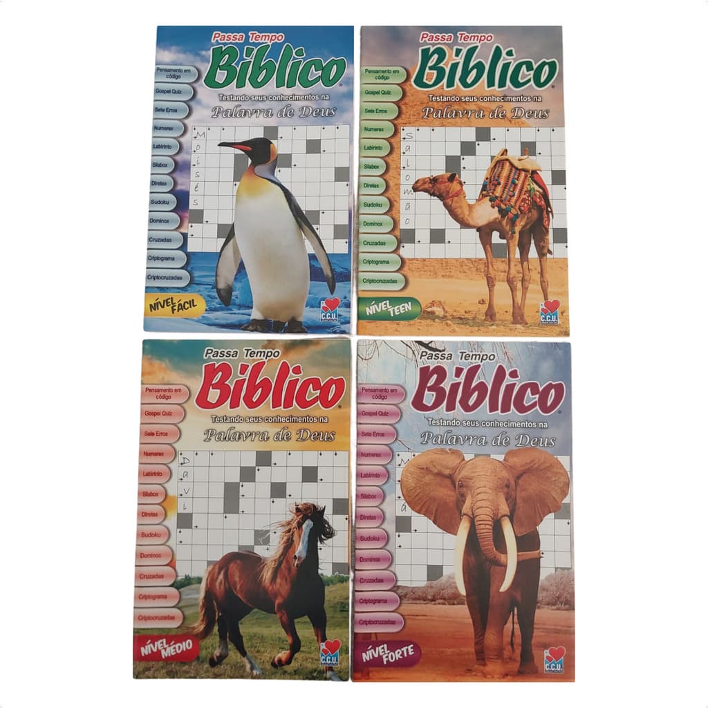 Kit Passa Tempo Bíblico - Testando seus conhecimentos na Palavra de Deus
