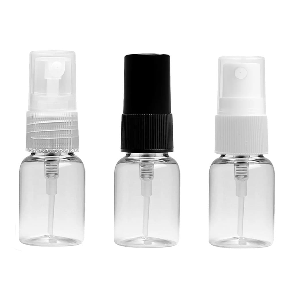 Frascos em Plástico Pet de 10Ml R18 Válvula Spray borrifador para perfumes viagem