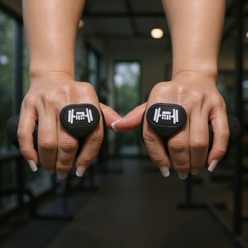 Luva Com Apoio Palmar Academia Estilo Slim Encaixe Entre Dedos Confortável