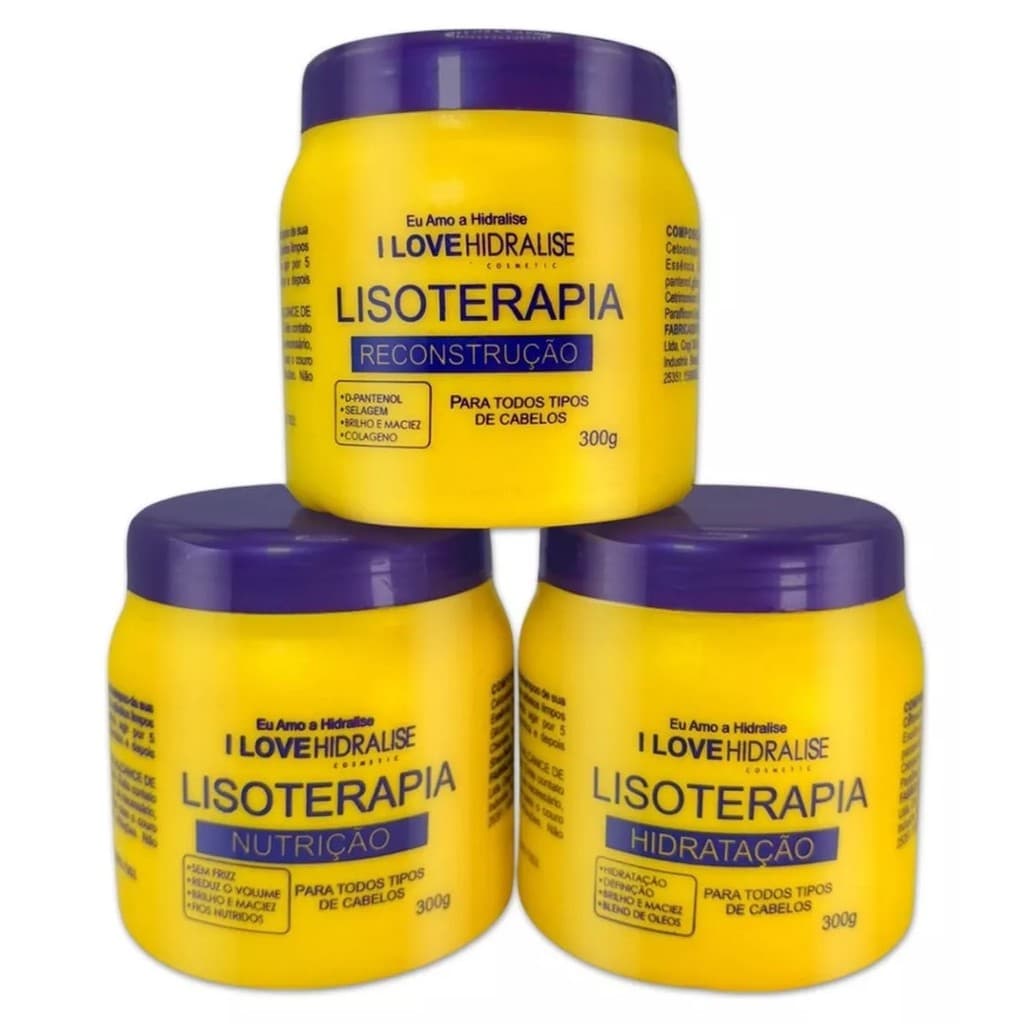 CRONOGRAMA Lisoterapia 300g Hidratação Nutrição Reconstrução