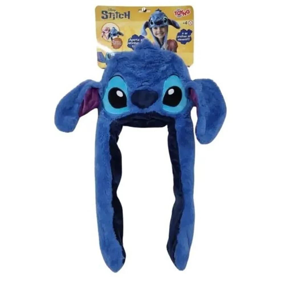 Touca Gorro Pelúcia Stitch 60 Cm C/ Movimento Orelha Mexem