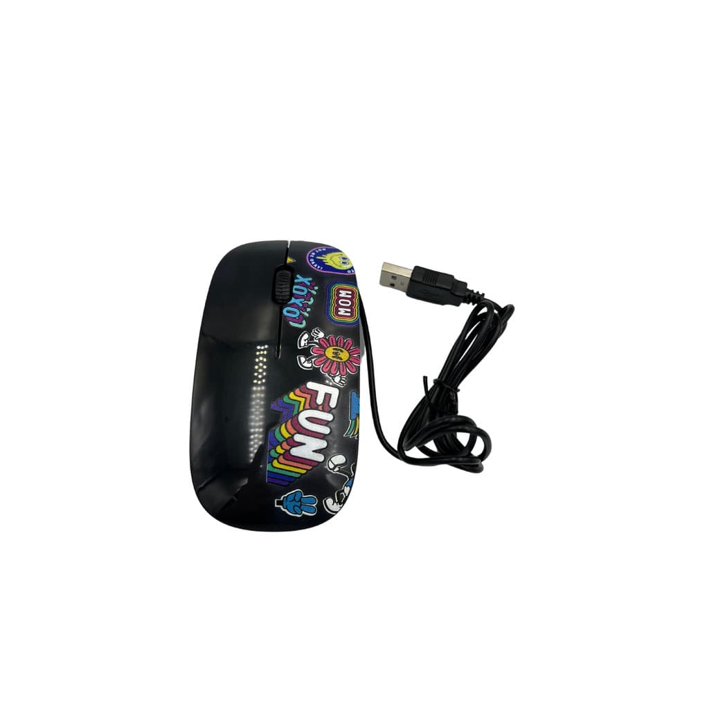 Mouse Óptico Usb P/ Notebook Windows Color Led Pc
