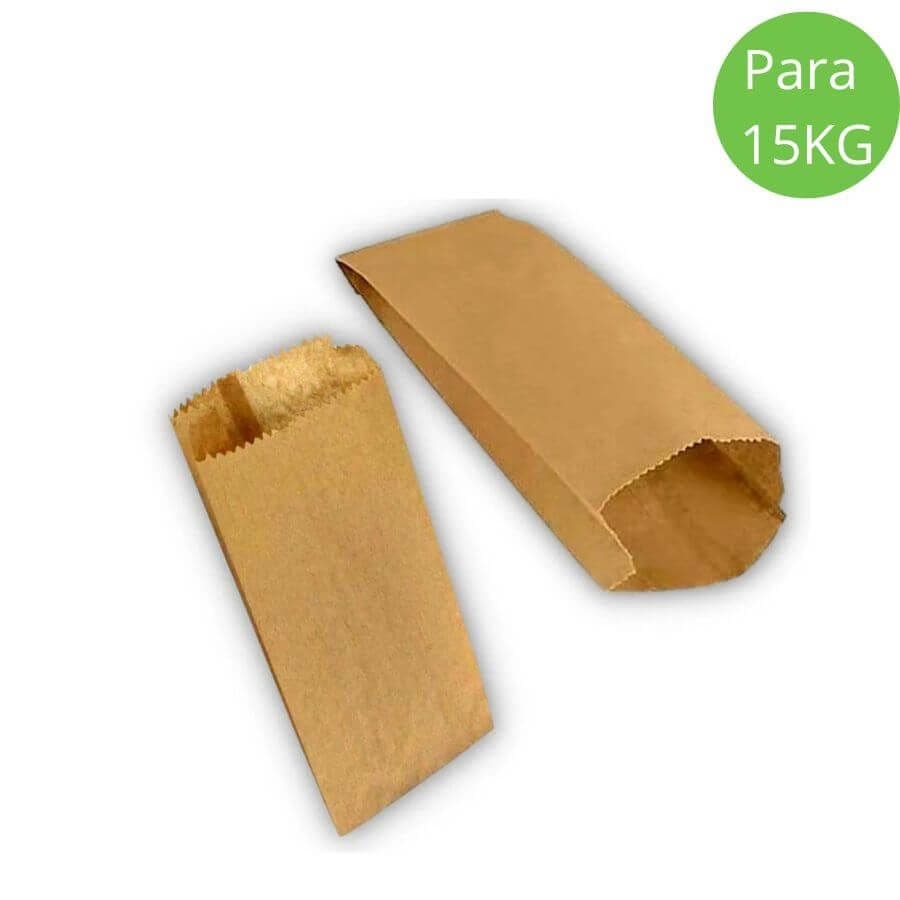 Saco Para Paes Kraft Lisa 15 Kg 500 Un Paes Salgados Doces