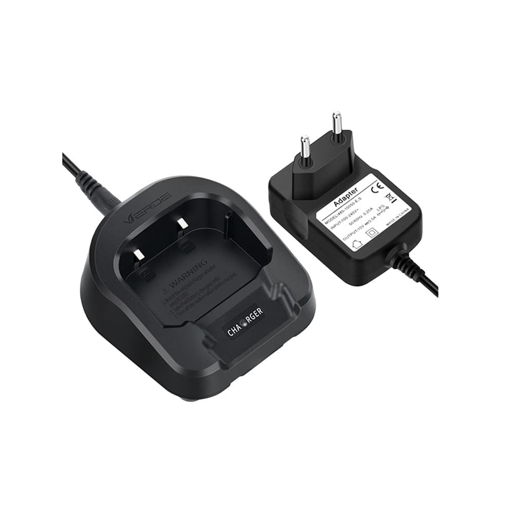 Kit Carregador 10v Com Base Para Rádio Baofeng Uv-82