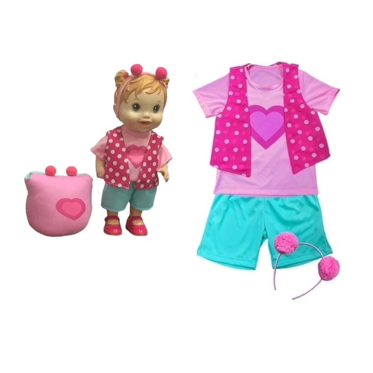 Roupa Boneca, peso de porta, fantasia infantil Maria Clara