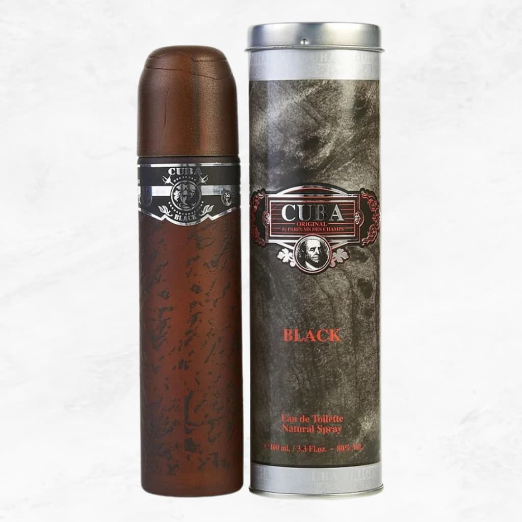 CUBA BLACK: Perfume Masculino Original Importado 100ml Cuba Paris Edt com Nota Fiscal