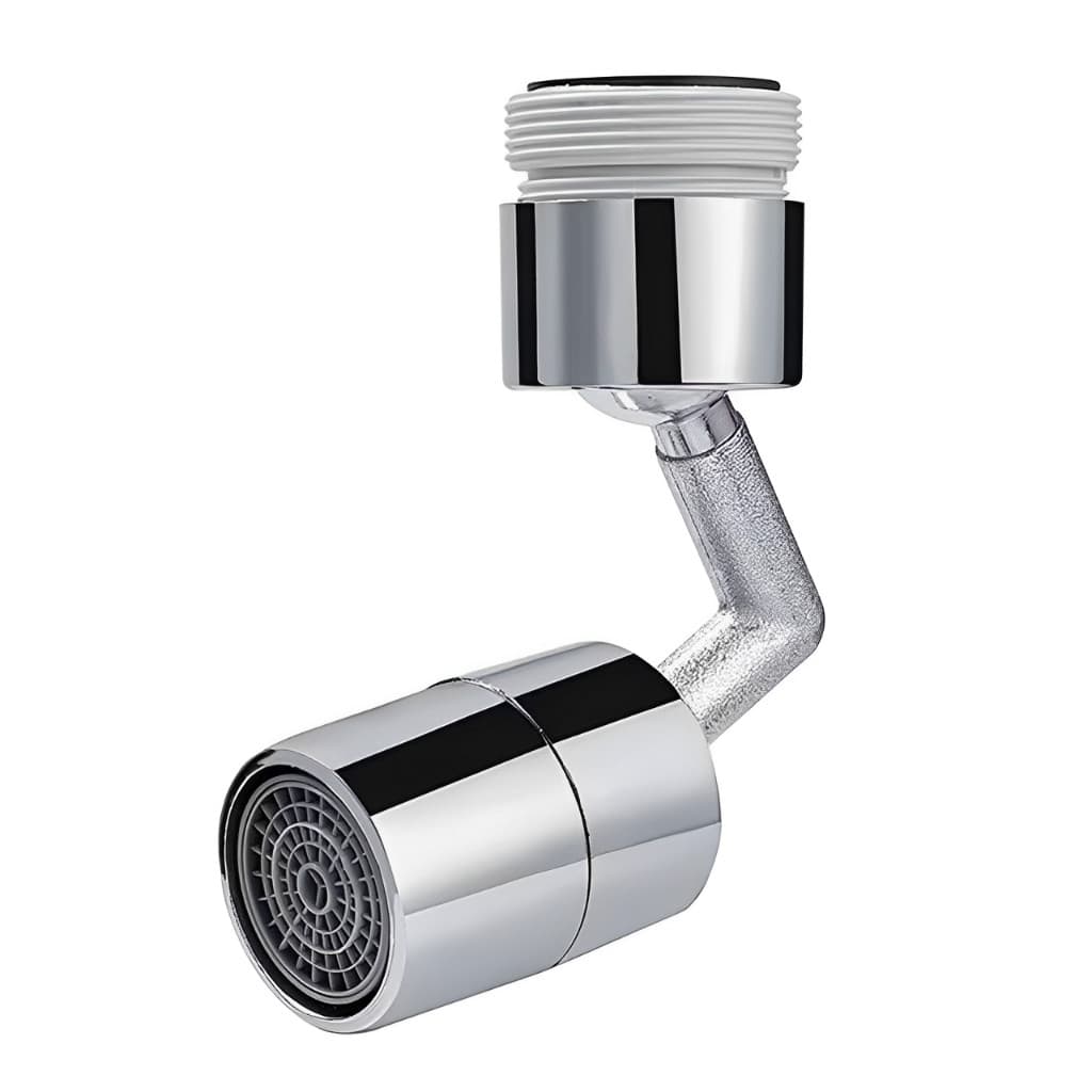 Bico Extensor de Torneira com Filtro à Prova de Respingos e Conector Externo de Plástico, 360º