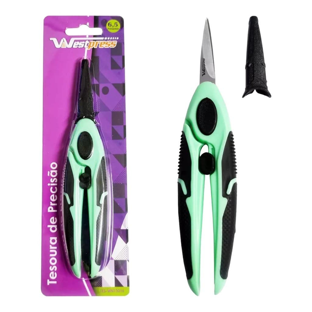 Tesoura Precisão Macia Soft Confortavel 16,5cm Artesanato