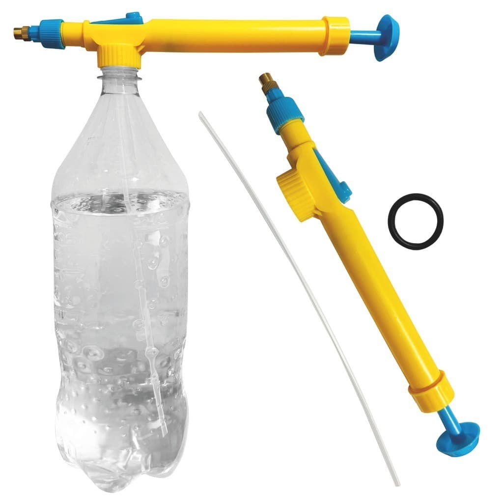 Pulverizador Garrafa Pet Portátil Manual Borrifador Pressão Bico Regulável Regador Aplicador