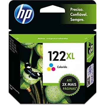 Cartucho HP 122XL Colorido Original (CH564HB) Para HP DeskJet