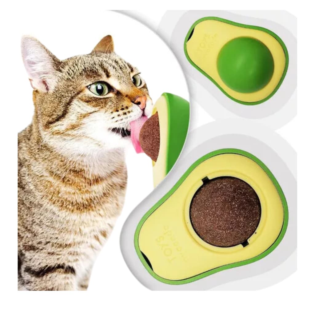 Brinquedos Abacate Gato Catnip Erva Gato Bola Lamber Bola