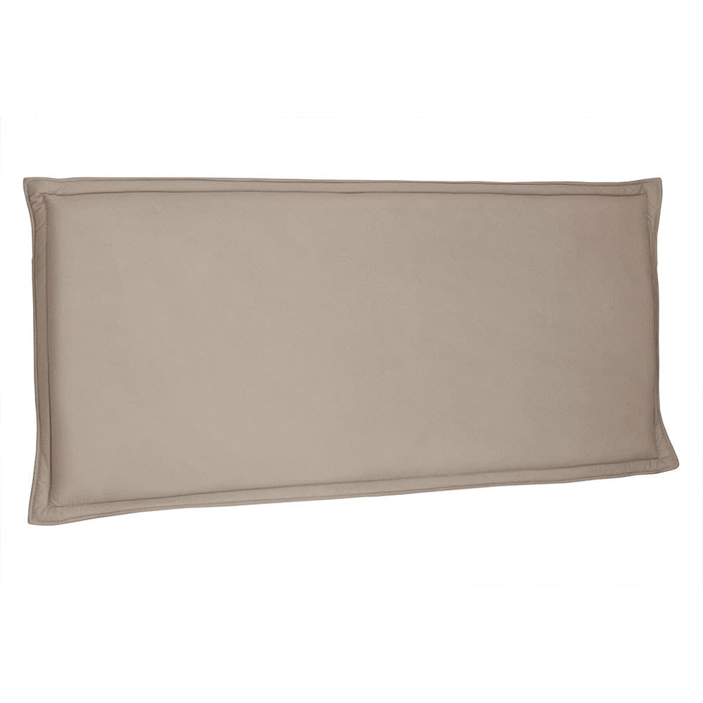 Cabeceira Painel Estofado para Cama Box Solteiro 90 cm Veneza Suede Bege - Pallazio