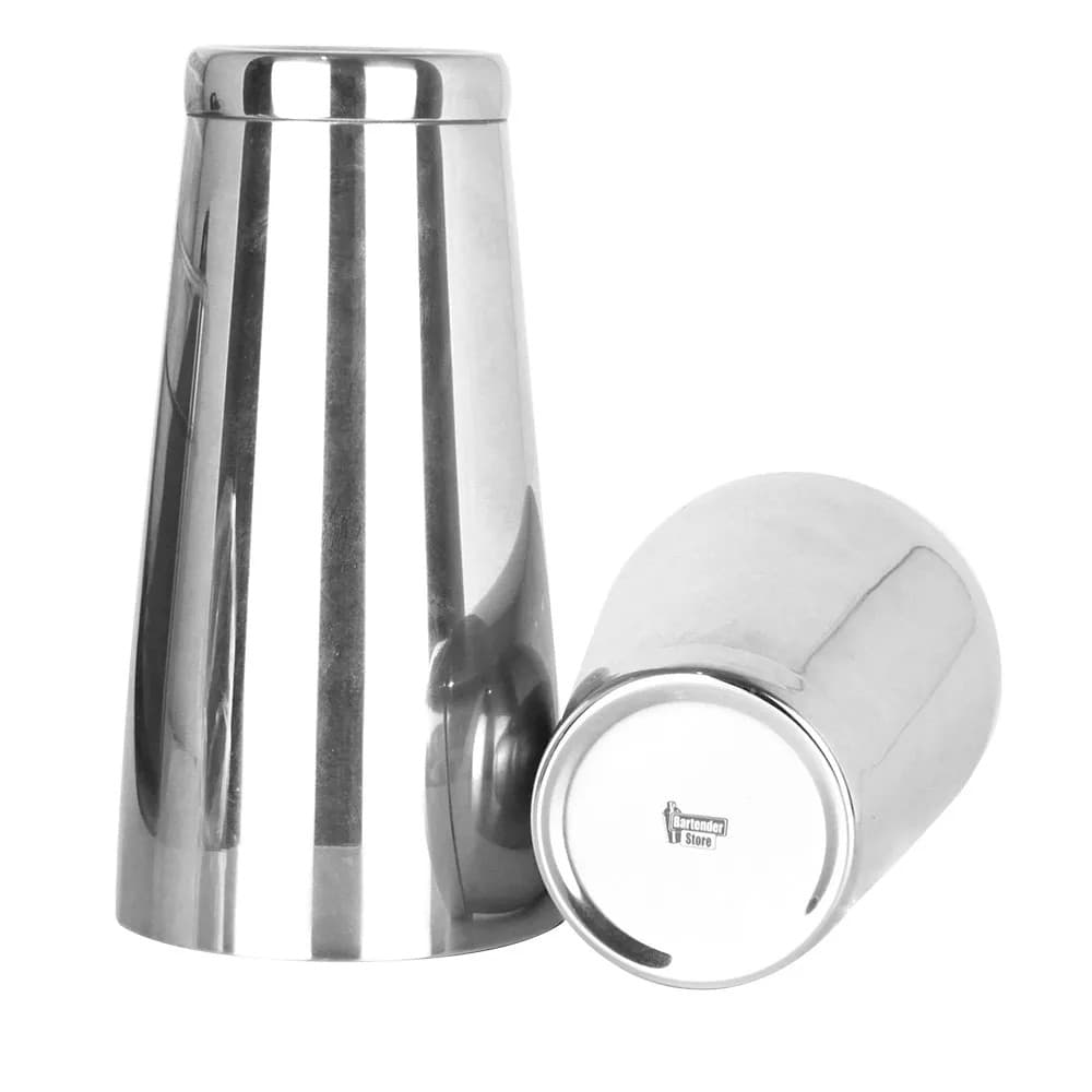 Coqueteleira de Boston Luxo Inox Polido 28oz e 18oz Com Peso Bartender Store