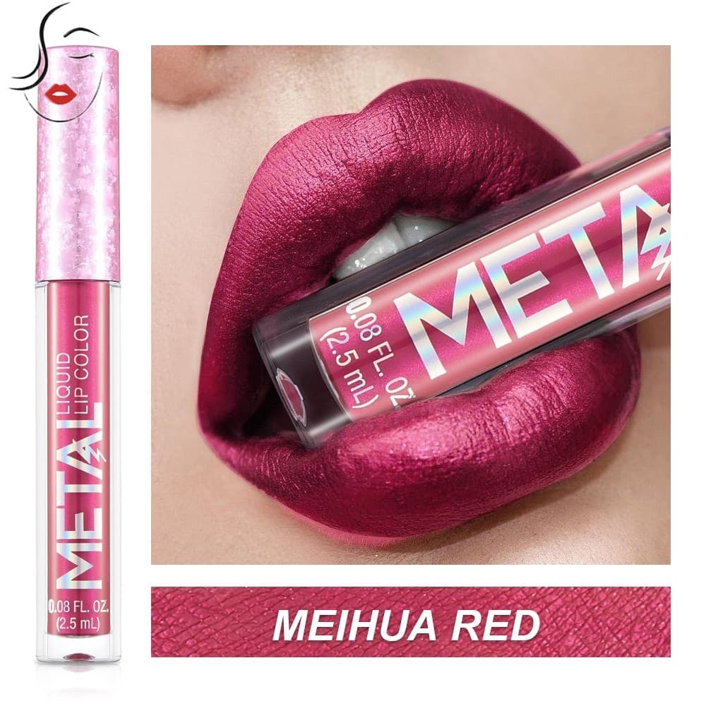 Batom Metálico Pérola Brilho Labial De Longa Duração PK CMAADU HANDAIYAN