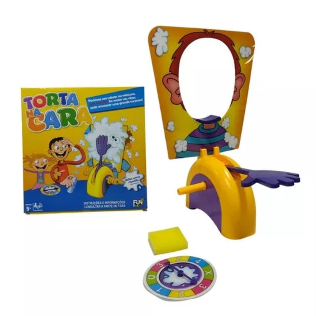 Jogo Torta Na Cara Roleta Brinquedo Interativo Infantil
