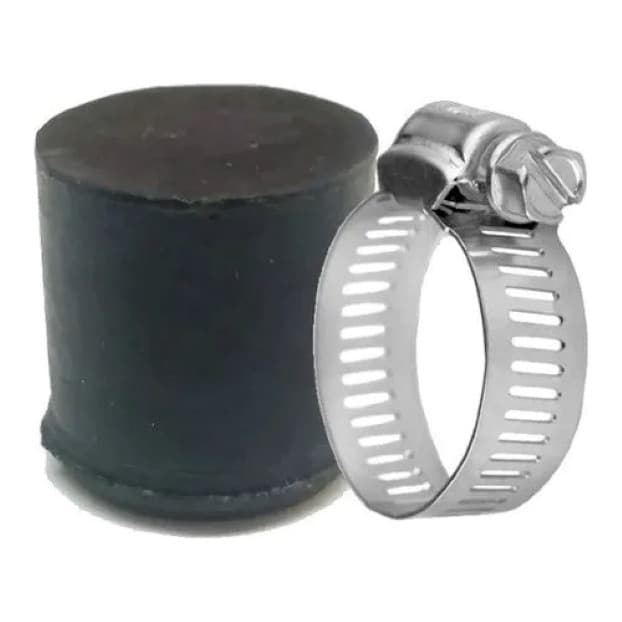 Tampao Borracha Cano Ar Quente Universal 14mm Interno Com Abraçadeira