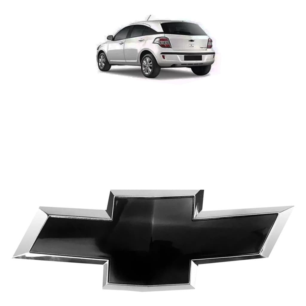 Emblema Porta Mala Chevrolet Agile 2009 2010 2011 2012 2013 2014 2015 2016 Black Piano