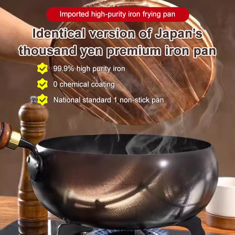Frigideira De Ferro Antiaderente Cozinha Não Revestida Puro
