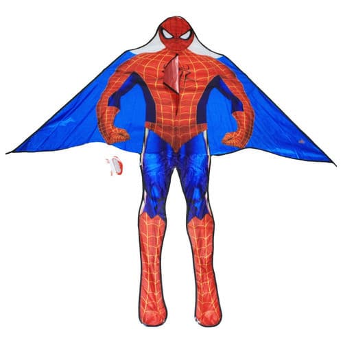 Pipa Homem Aranha Em Poliéster 3d Importada + Linha Nylon