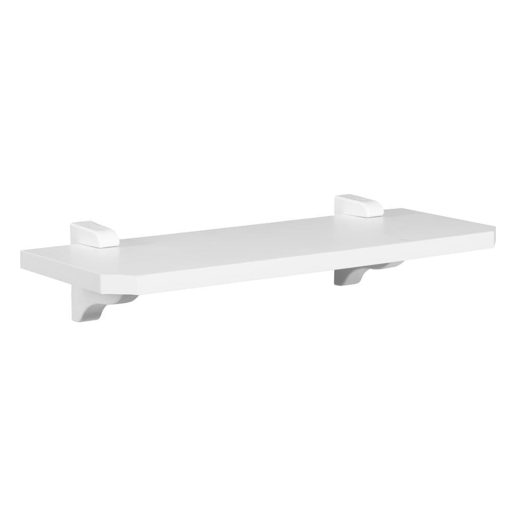Prateleira 15x50 MDF Branca com Suporte Tucano para Quarto Sala Cozinha
