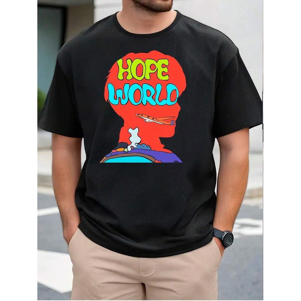 Camisa J Hope Hope World Album Cultura Coreana Kpop Internacional Camiseta 100% Algodão Premium