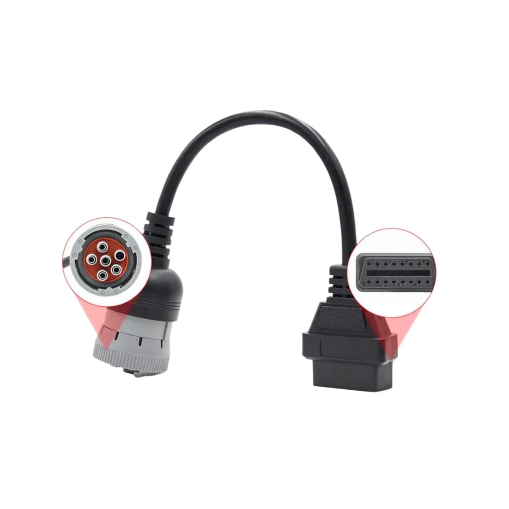 Cabo Cummins 6 Pinos Linha Pesada Ford Cargo VW Obd2 16 Pinos