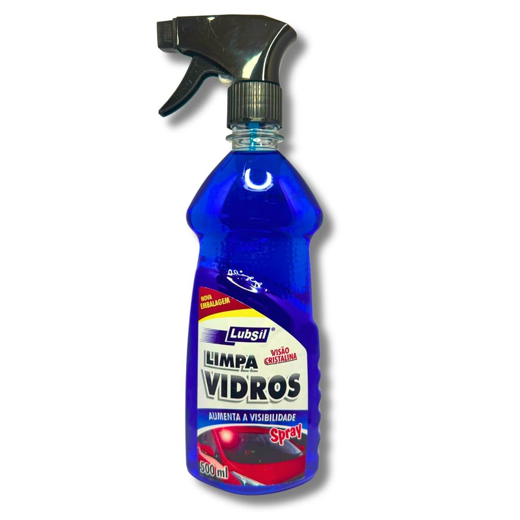 Lubsil Limpa Vidros 500ml Limpeza Brilho E Nitidez Spray