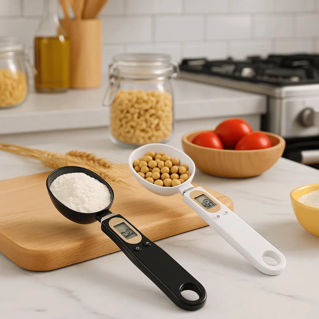 Colher Medidora Digital Balança Dosador Fitness Dieta Peso Precisão Alimentos Grão Gramas Kilo