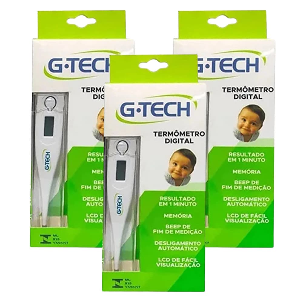 Termômetro Clínico Digital G-Tech Uso Adulto Infantil