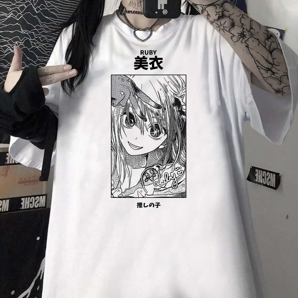 Camiseta OSHI NO KO HOSHINO RUBY Anime Unissex
