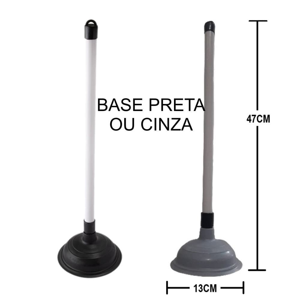 DESENTUPIDOR SANITARIO DE BORRACHA CB. PLASTICO MAX CLEAN 47X13CM0 CK6238 CLINK