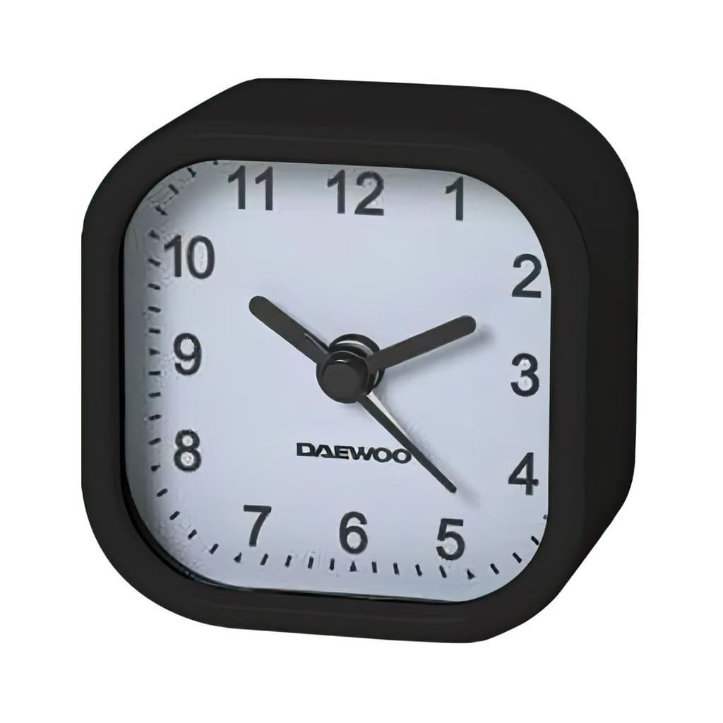 Relógio Despertador Daewoo Analógico Quartz DCA-01B Preto