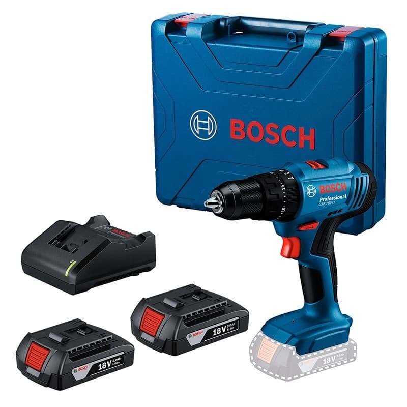 Parafusadeira/Furadeira Impacto 1/2" Bateria 18v Bosch Gsb183-Li - 06019k91e2