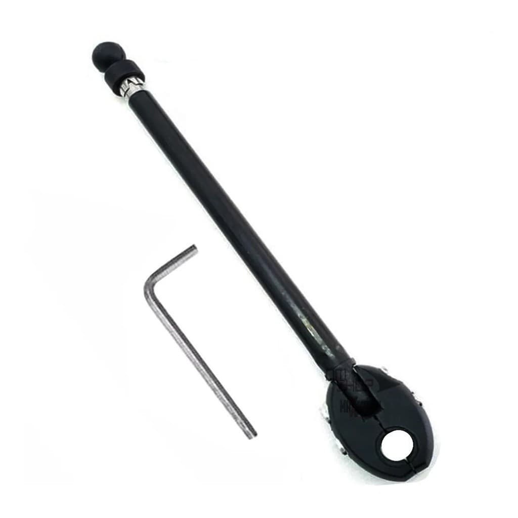 Antena de Moto Corta Pipa Moto Retrátil Anti Cerol Aço Inox Guidão 6 Estágios