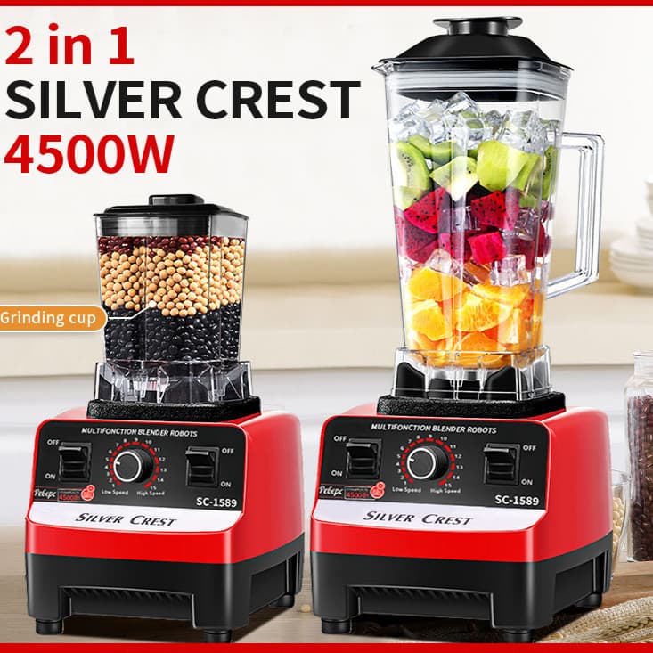 SILVER CREST Liquidificador Pesado 4500W Berat Mixer Juicer Máquina Liquidificadora De Alta Potência 220V