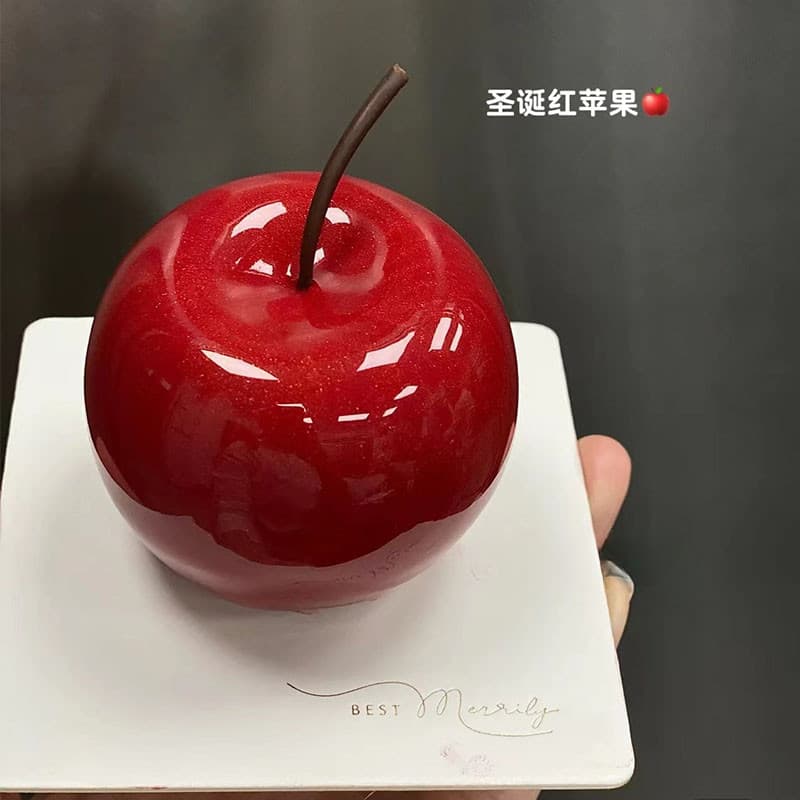 8 Mousse de maçã molde de bolo de Silicone DIY sobremesa de frutas francesas utensílios de cozimento domésticos