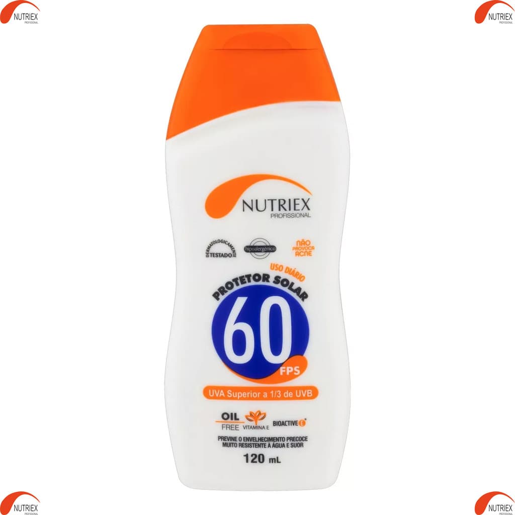 Protetor Solar Fator 60 FPS Profissional 120 ML Nutriex