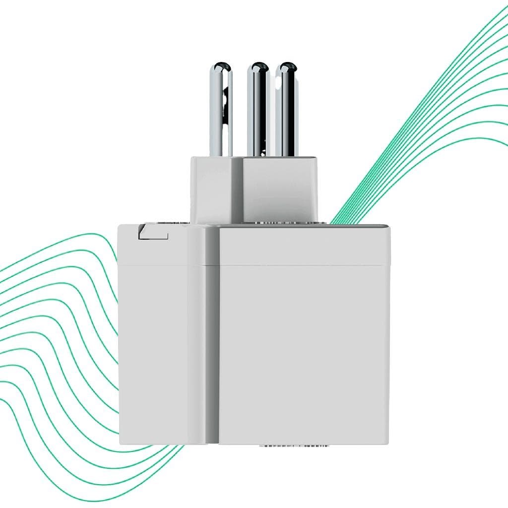 Protetor Elétrico Contra Surto Dps 20a Tomada Raios Energia Bivolt Qualitronix