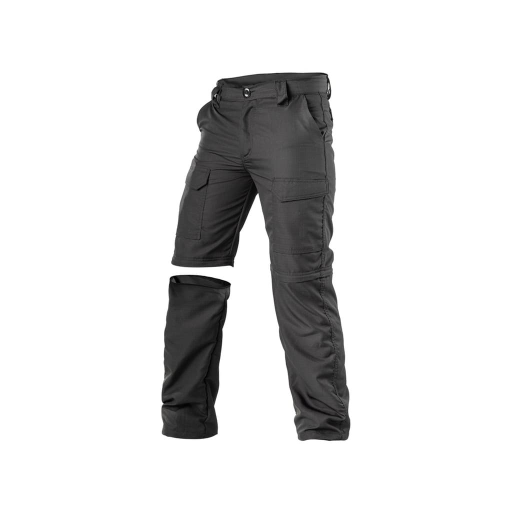Calça Vira Bermuda Fishing Poly Rip Stop 6 Bolsos Reforçada Pescaria Fox Boy Preta Caqui Verde