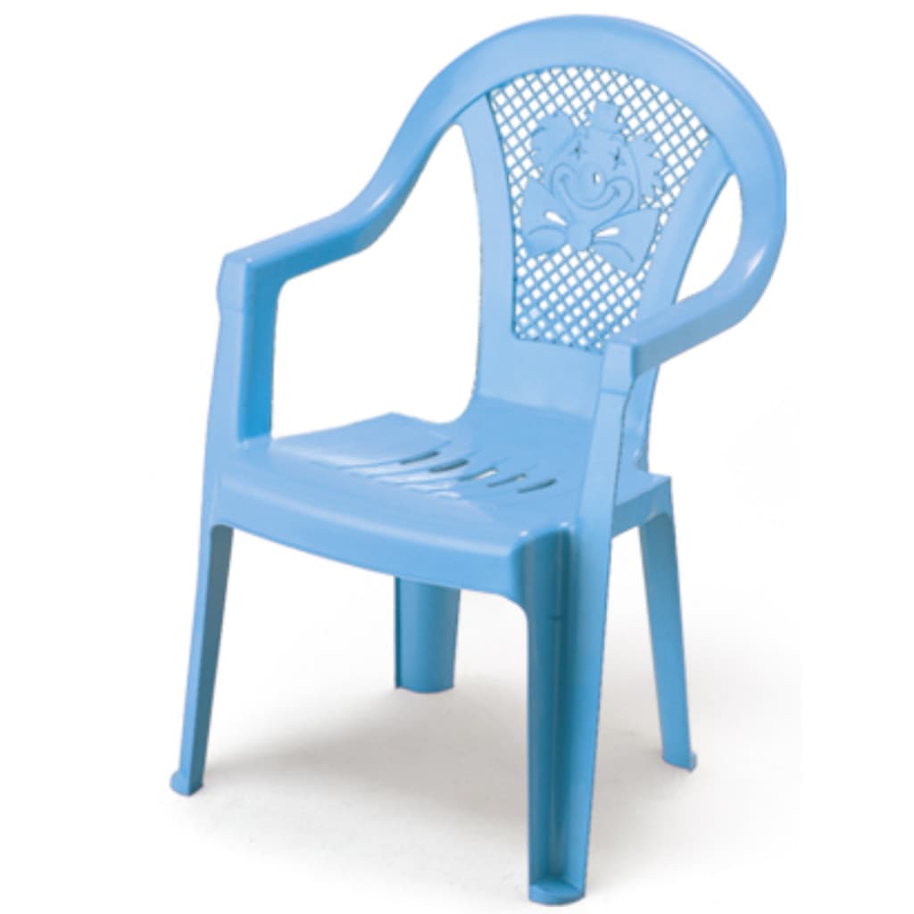 Cadeira Poltroninha Kids Educativa Infantil de Plástico Azul