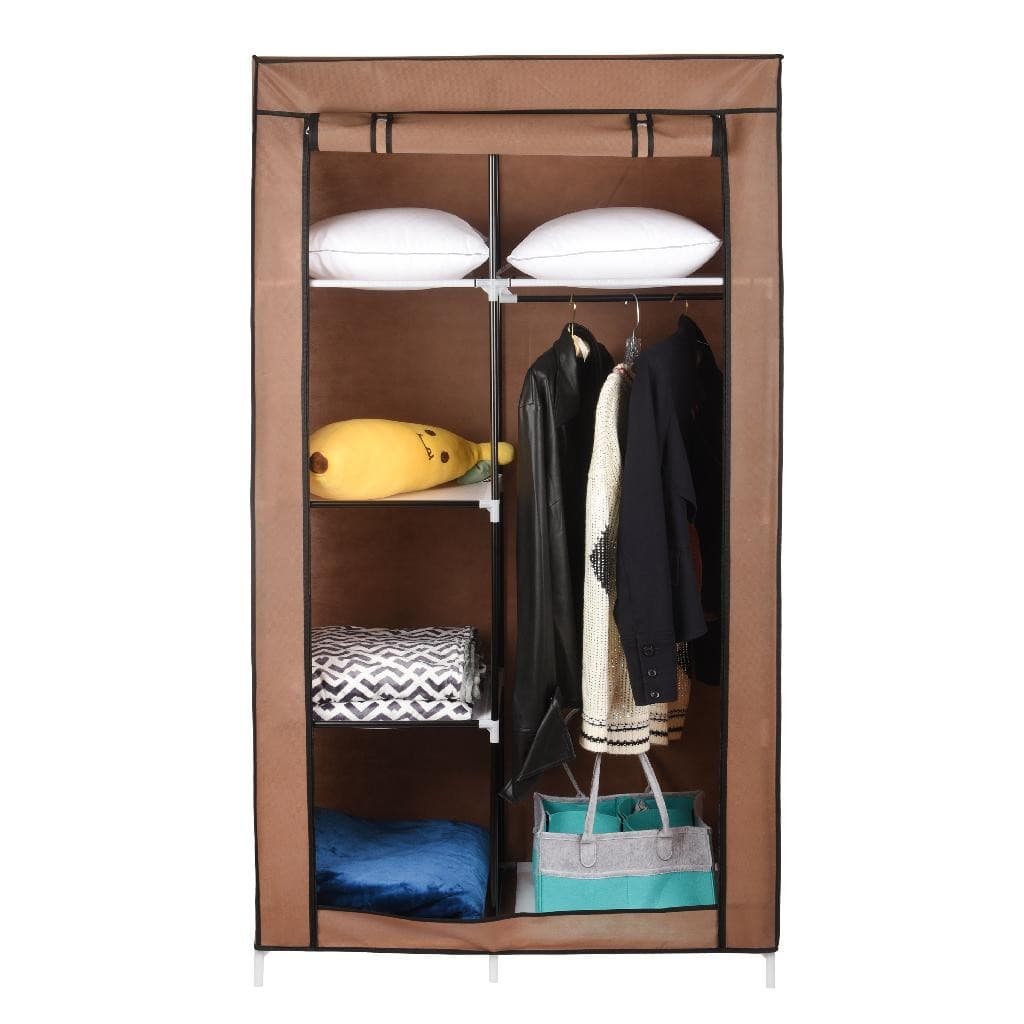 Organizador De Roupa Compacto 2 Divisôes Marrom Promoção