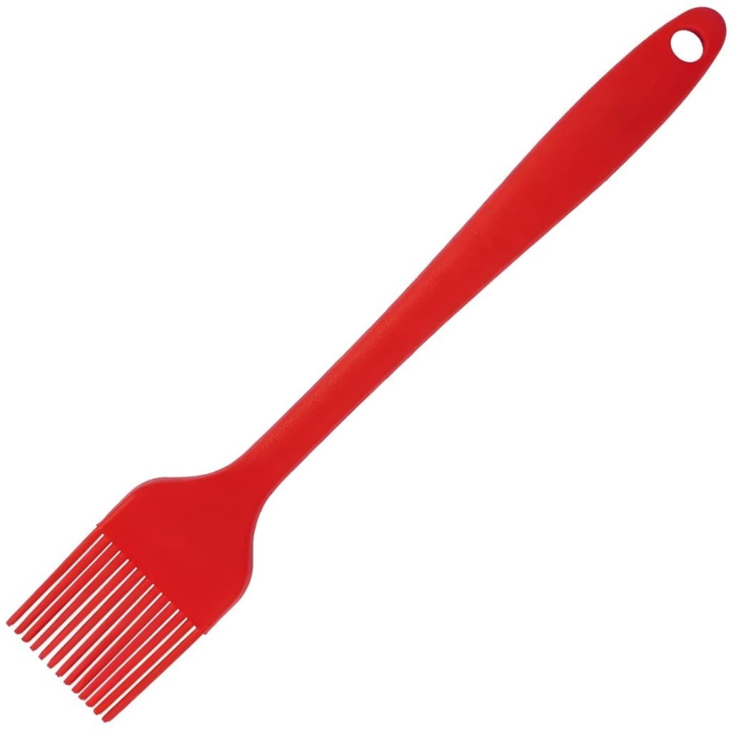 Pincel Culinário de Silicone Art House Vermelho Pincel de Cozinha para Untar Forma Panela Hambúrguer e Assados Prático