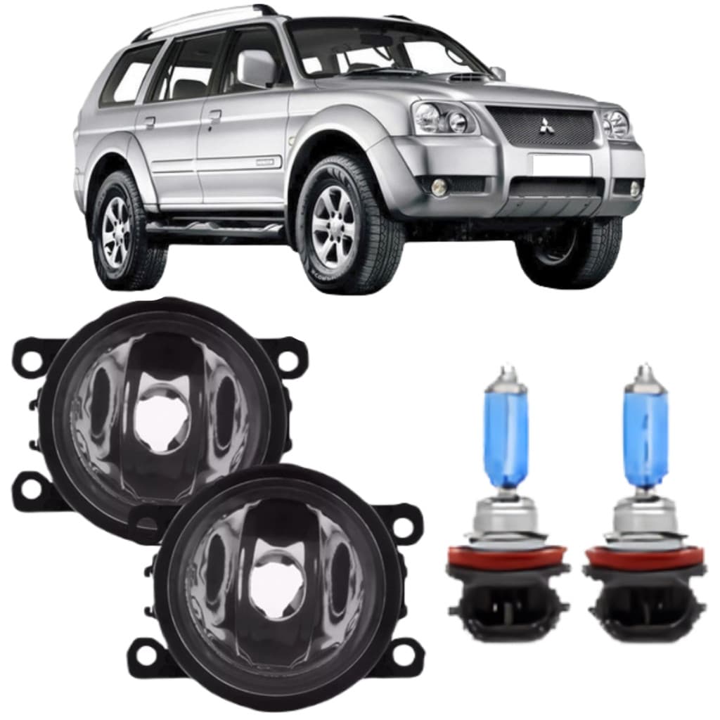 PAR FAROL MILHA PAJERO SPORT 2007 A 2015 E SUPER BRANCA