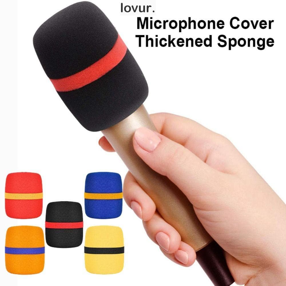Capas De Microfone LOVUR 5PCS Capa De Alta Qualidade Esponja À Prova De Pó