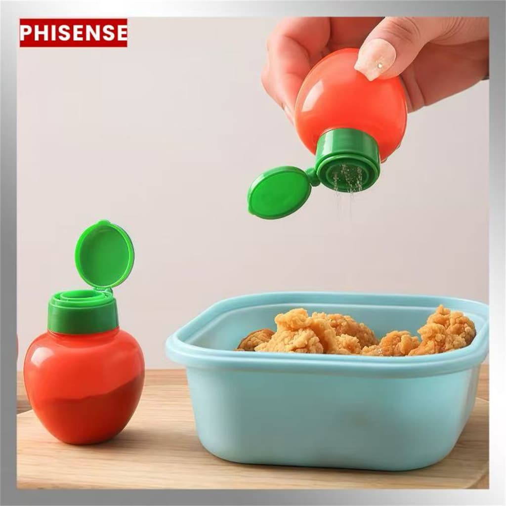 Kit 4-12Pcs Mini Frasco Portatil De Tempero De Plástico Aginomoto Dispensador Reutilizável Cozinha Sal Pimenta Garrafa