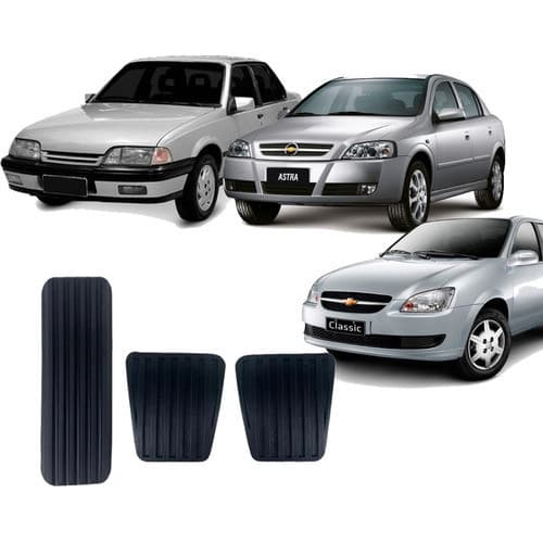 Capa Pedais Freio Acelerador Embreagem Classic 1996/2016 Kit