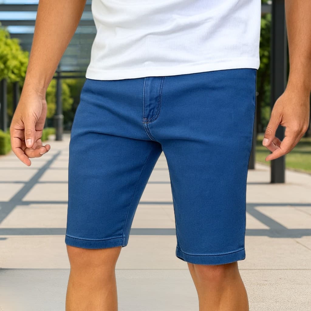 Bermuda Laus Masculina Jeans Casual Top