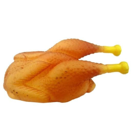 3 Brinquedo de Pet para Cachorro Em formato de Frango Mordaça de Cachorro Tamanho 19CM