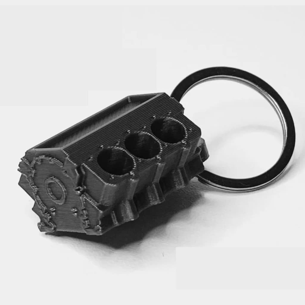 Chaveiro Motor V6 Estilizado Carros Esportivos Audi Volkswagen Muscle GearHead Acessório Automotivo