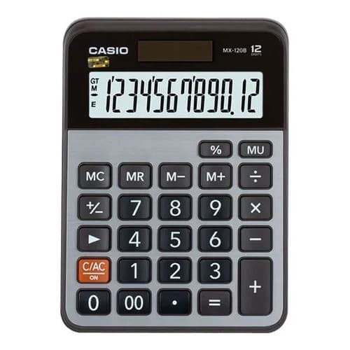 Calculadora de Mesa Casio MX-120B-W4-DC Prata